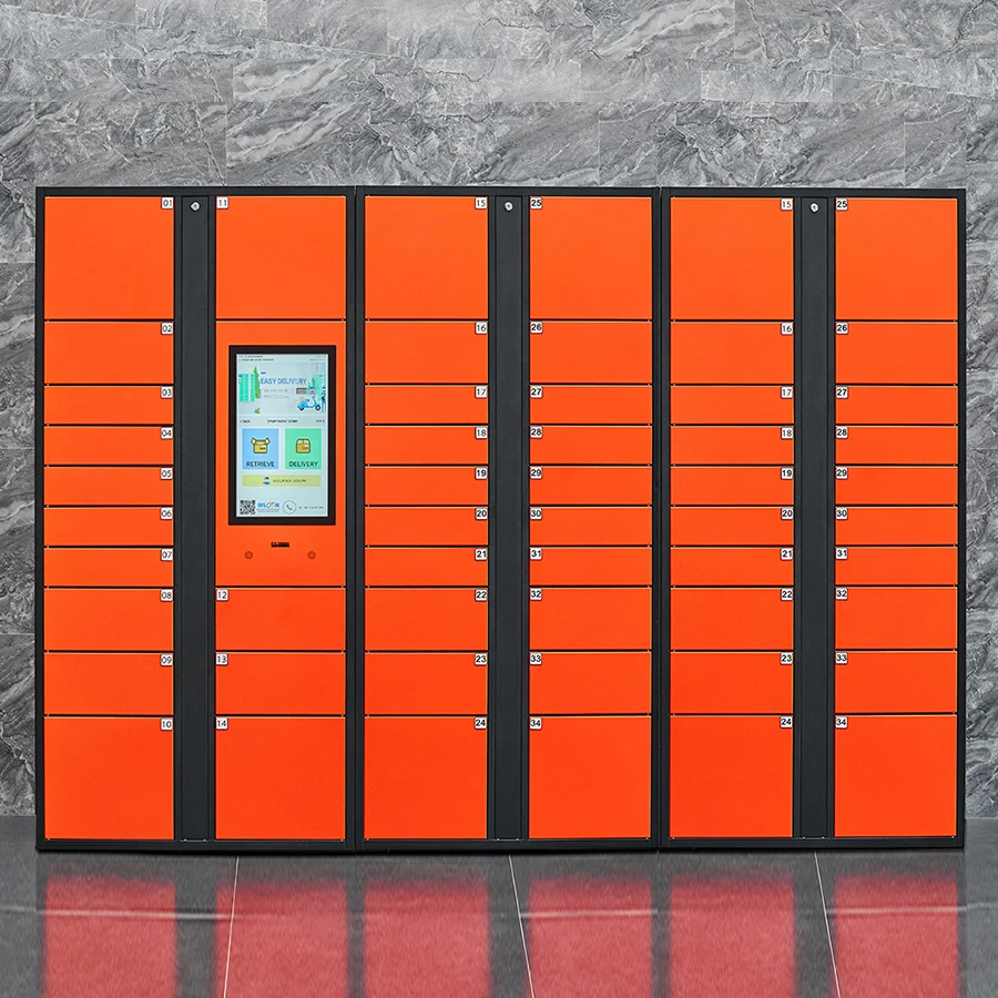 
Accept Customized Smart Parcel Locker Intelligent Parcel Delivery Locker In Multi-language 