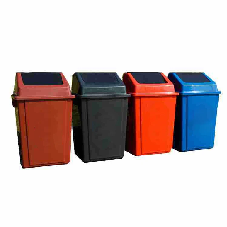

20L 30L 50L Custom color Plastic Car garbage waste bin Dustbin with lid blue black red trash can