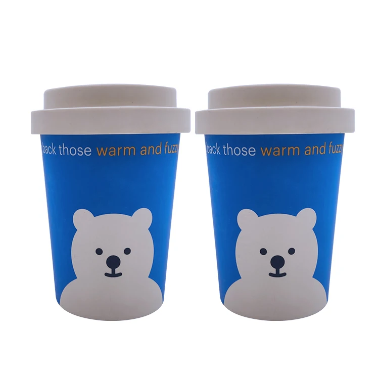 

Eco-friendly biodegradable bamboo fiber mugs take away durable coffee cup with lid and sleeve