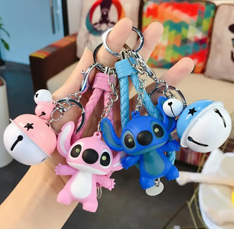 

Free Shipping Stitch Cute Keychains Action Figures Speak Glow Doll Luminous Christmas Gift, Colorful