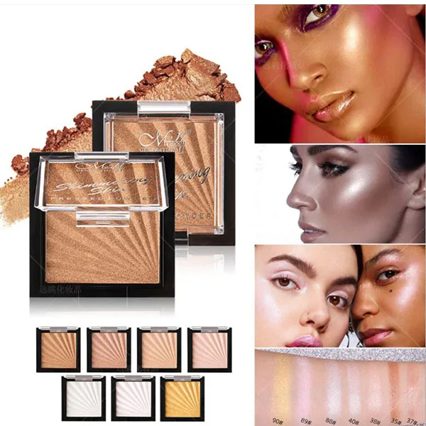 

Highlight and contour powder palette wholesale custom newest 2020 natural waterproof pressed loose bronzer cosmetics fashion