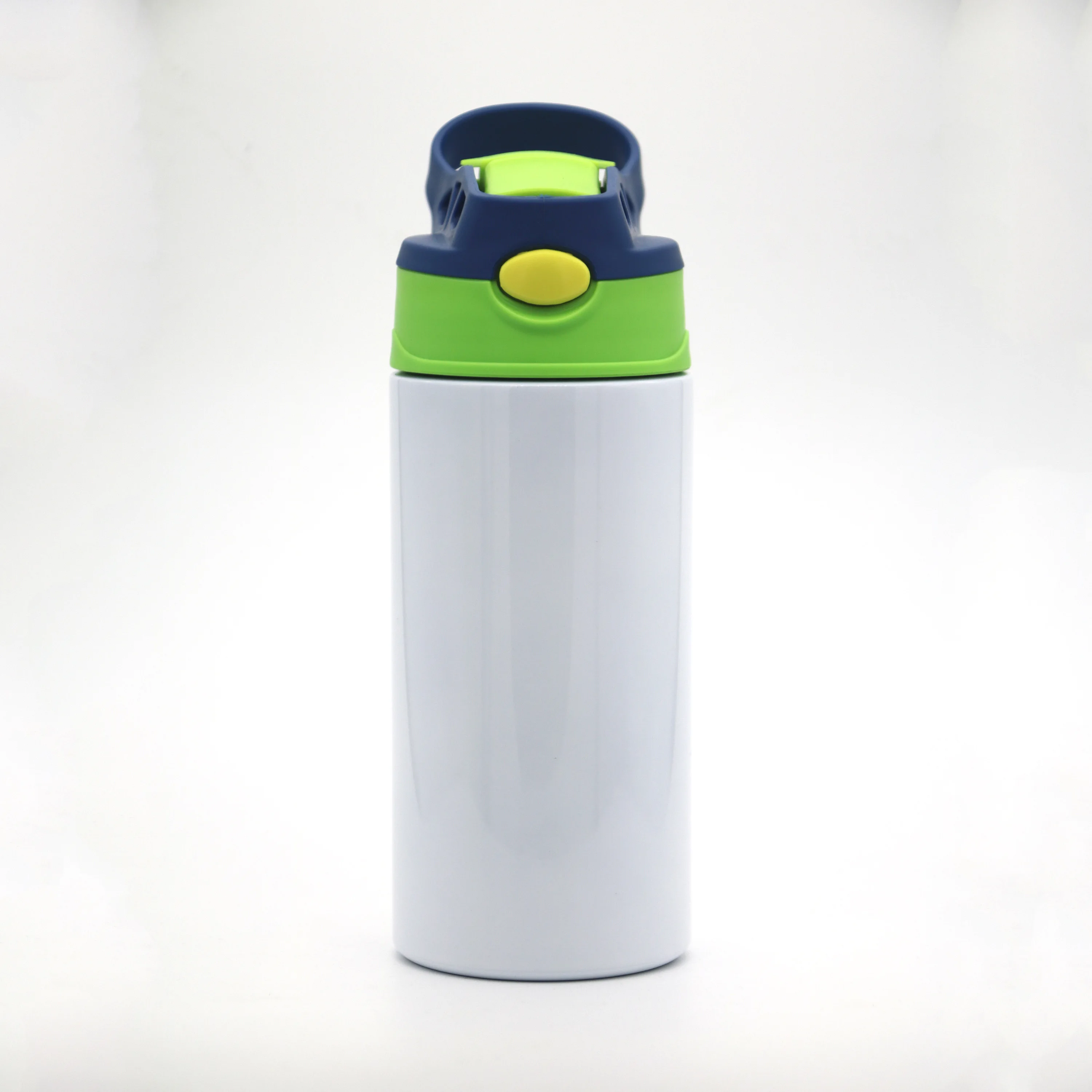 

Sublimation Blanks 12oz Stainless Steel Double Wall Insulated Vacuum Kid Water Sippy Cup Bottles with Flip Top Lid