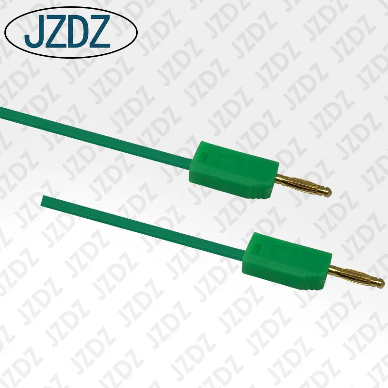 
JZDZ J.70001 2MM gold-plated can be stacked banana plug to banana plug test lead 