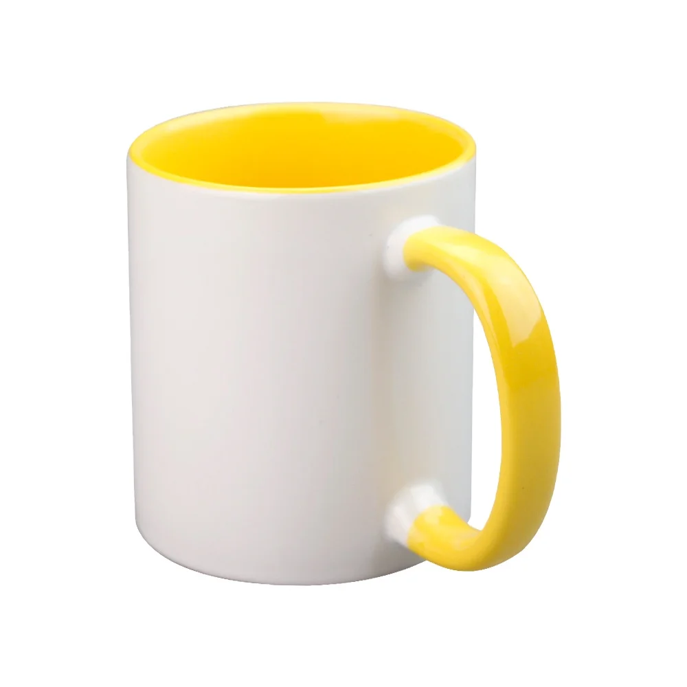 

Factory Sale 11oz Handle and Inner Colourful Coffee Mugs for Sublimation Wholesale 320ml Colorful Sublimation Ceramic Coffee Mug