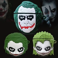 

Luxury 3D Movie clown Joker Batman silicone case for AirPods 1 2 Bluetooth Accessories coque fundas