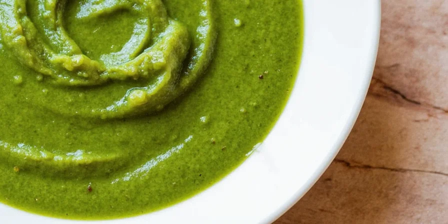 Homemade mole verde served over chicken