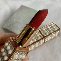 

High quality fashion color lipstick distributors red best make up custom logo rose gold lipstick