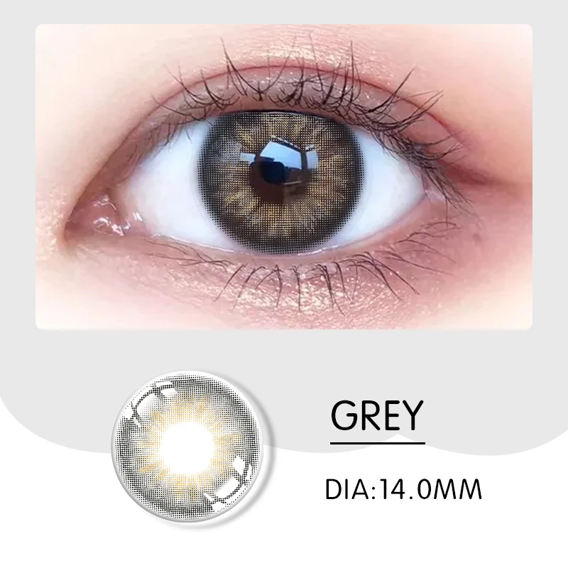 

cosmetic prescription lens quality goods eye lens color contact beauty big girl lenses contact lenses gray