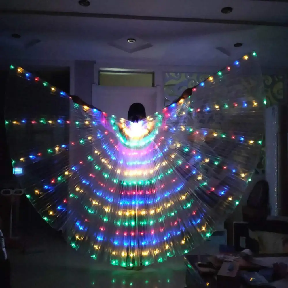 

Adult Voice-activate LED Butterfly Wings Belly Dance Bellydance Carnival Led Costumes Christmas Shows