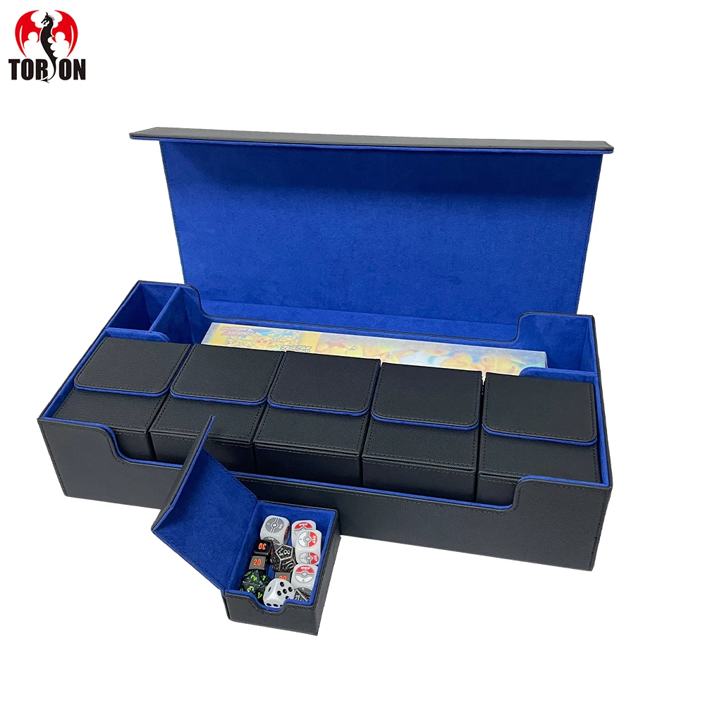 

TORSON Mtg Deck Box 600 Board Game Storage Boxes Magic Card Flip Tcg Storage Toploader Deck Box Tcg