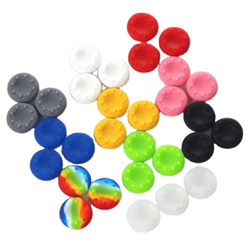 

Hot 200pcs Silicone Skid-Proof Protective Joystick Thumbsticks Cover Thumb Grips for PS3/PS4/XBOX ONE/XBOX 360 Controllers, Mix color