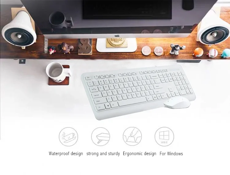 Wired Wireless Keyboard And Mouse For All In One Computer Mini Pc - Buy