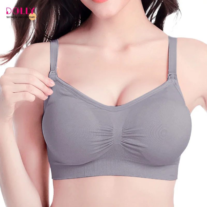 

Cotton Seamless Pregnant Bra Women Sleeping Bras For Nursing And Maternity, Black,nude,blue,grey,pink,red bean color