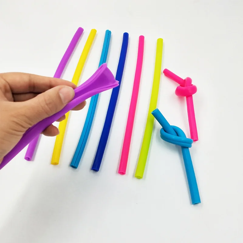 New Ezip Silicone Straw Easy Cleaning Reusable Split Apart Drinking