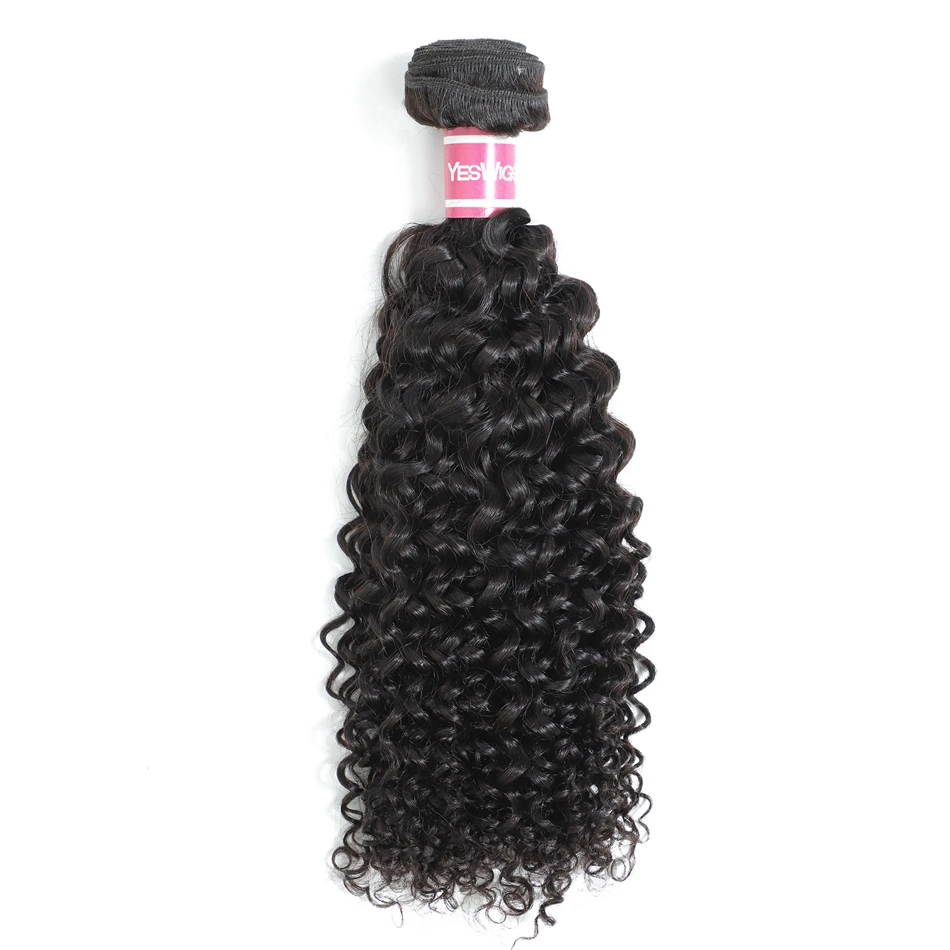 Yeswigs Hair Extension Kinky Curly Wholesale Price Real Virgin Brazilian Remy Kinky Curly Human Hair Free Sample Hair Bundles