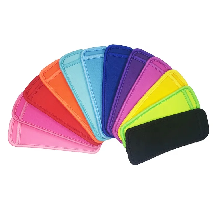 

RTS Colorful Neoprene Ice Popsicle Sleeve Ice lolly bag, 12 colors in stock