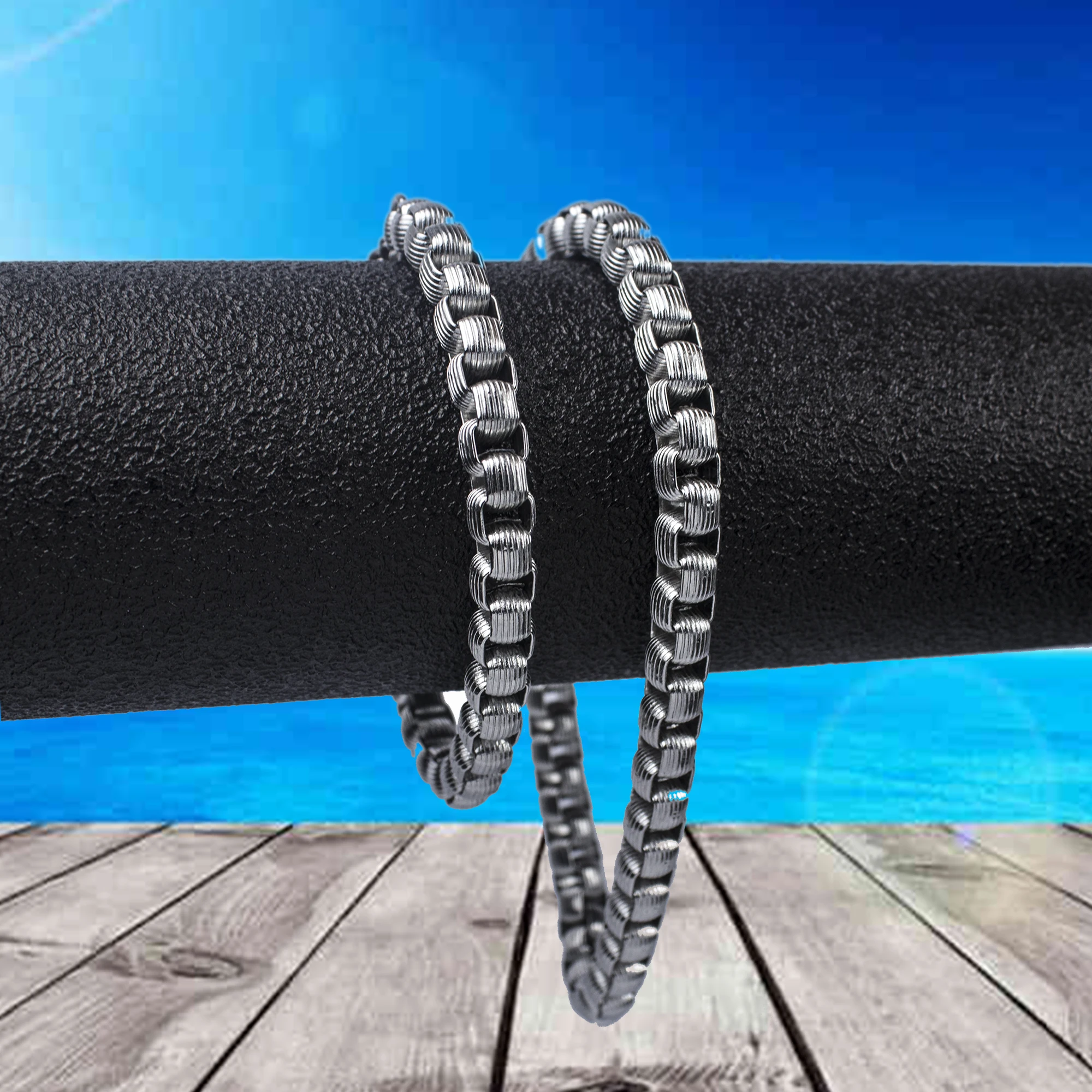 

Bracelets For Women Stainless Steel Men's Venetian Link Chains Mens Bracelets Fashion Jewelry Gifts