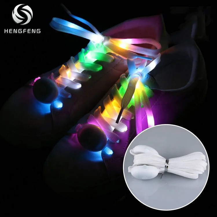 

Wholesale LED fancy shoe laces light up shoelaces laces lacet led multicolored shoe laces, Picture color or custom color