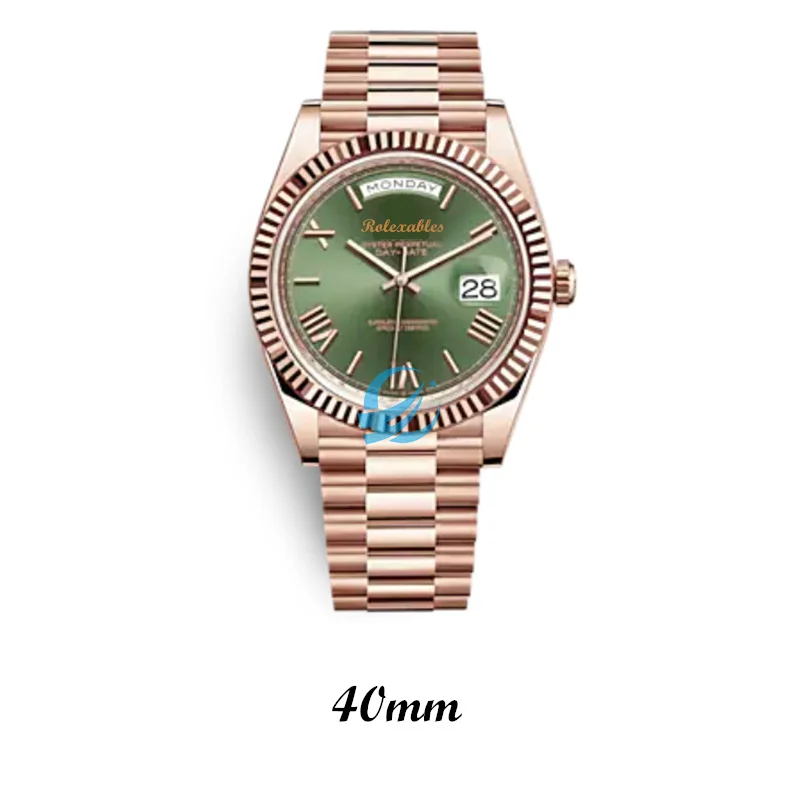 

3A Quality Luxury Watches RLX Automatic Smooth Bezel Stainless Steel Custom Logo Mechanical Man Watch