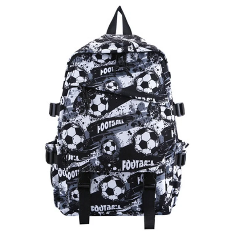 

2021 New Version Hot Sale Printing Football Schoolbag Backpack Nylon Travel Bag Soccers School Bags for Teenage Boys Book Bag, Yellow, red, blue, black