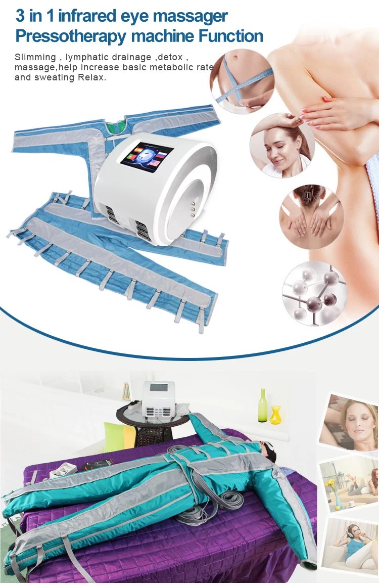 24 chambers pressotherapy for lymphatic drainage /lymphatic drainage pressotherapy machine / pressotherapy