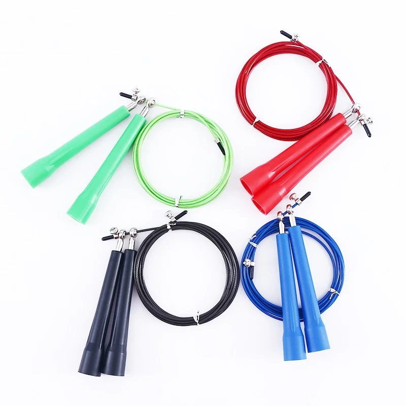 

Adjustable ball bearing Cable Speed Jump Rope