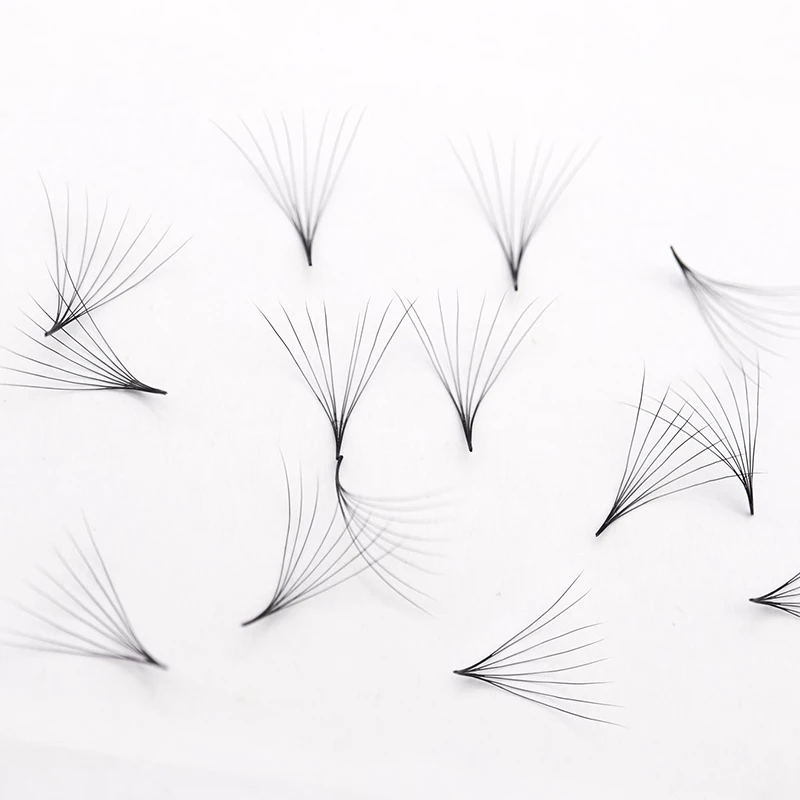 

wispy russian premise pro las extension premade sharp stem volume fans lashes, Natural black, colorful