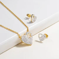 

Baoyan Cute Vintage Star in Heart Cubic Zirconia Bridal Jewelry Set