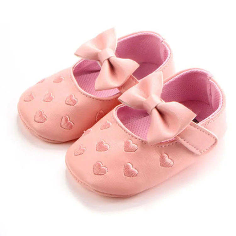 

Wholesale cute designer inspired embroidered toddler shoes girl bow sandals, Picture shows