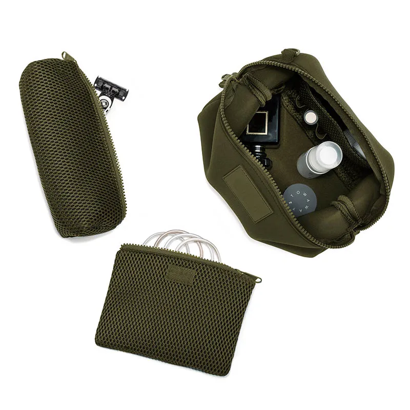 Neoprene Cosmetic Bag,Waterproof Large Capacity Toiletry Bags For Men