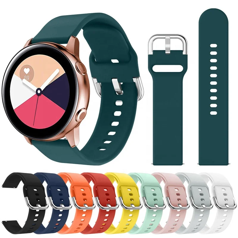 

Soft Silicone Band For Samsung Gear S2/S2 , Huawei Watch Classic/Sport Bracelet Universal 20mm Watch Strap For Smart watch, Optional