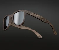

2019 unique custom engraving logo handmade crafted from laminated black walnut wood sunglasses