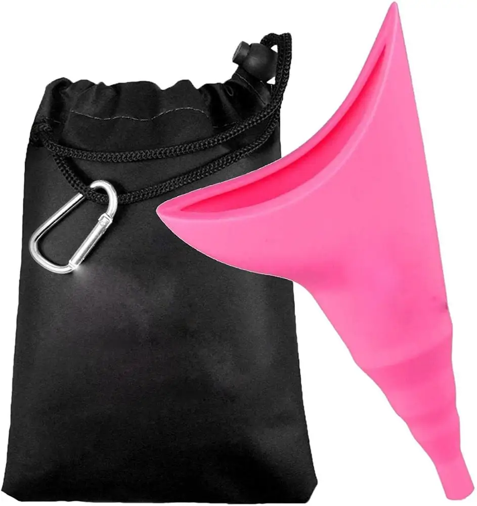 批发旅行野营户外站立尿可重复使用的硅胶小便器女性漏斗