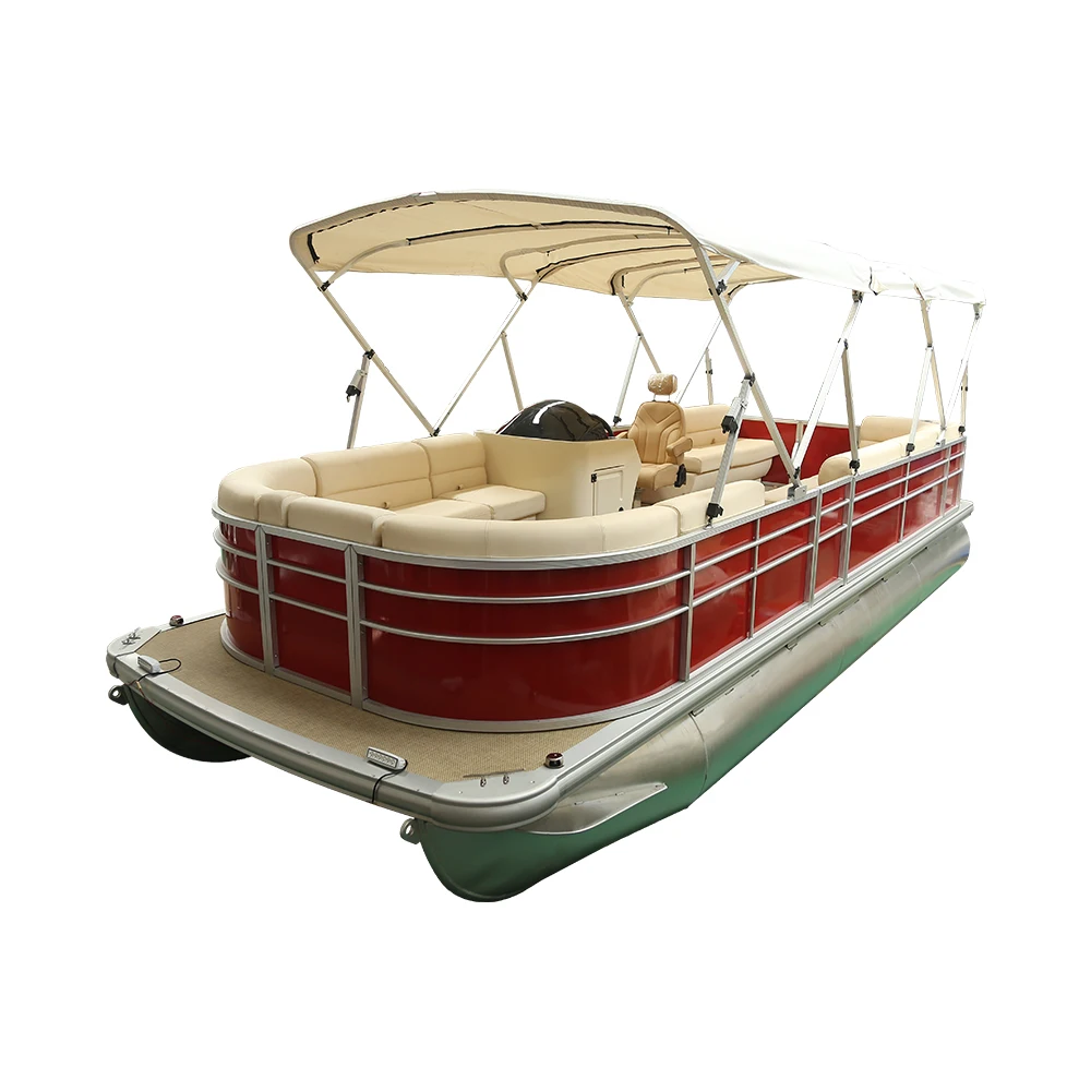 

20ft aluminum bass fishing boatscatamaran passenger ship pontoon boat for sale