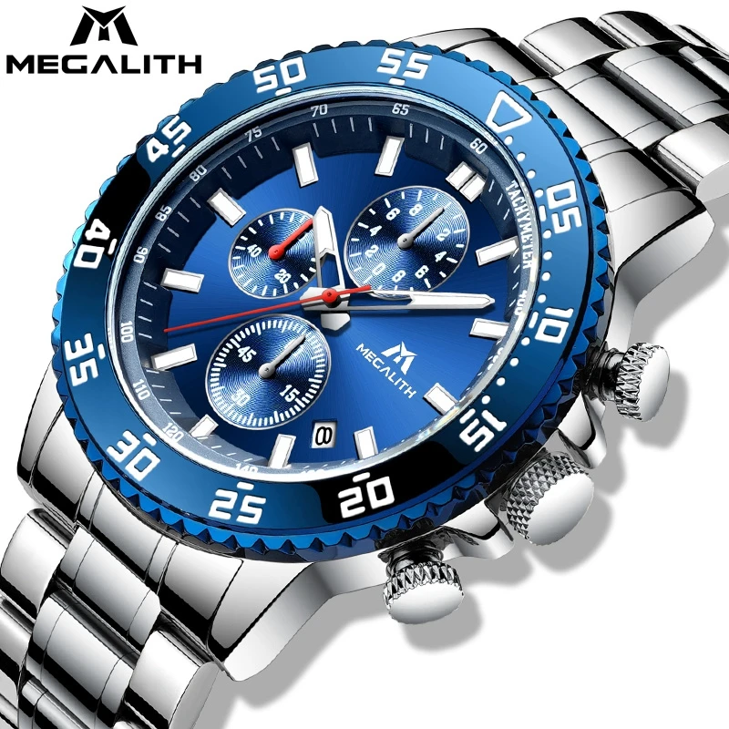 

Factory Oem Odm Custom Brand Logo Wristwatches Japan Movt Male Wrist Watch Classical Stainless Steel Calendar Men Quartz Watch