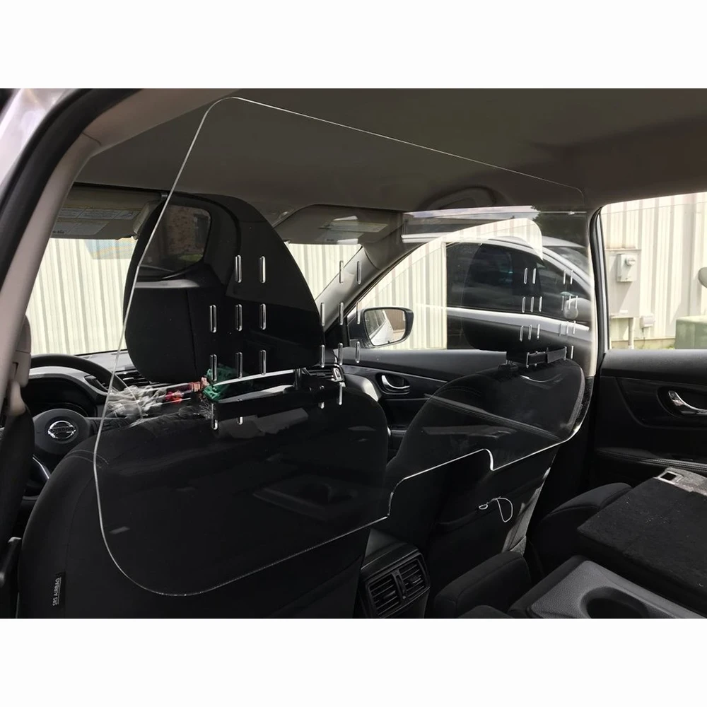 Factory Wholesale 3mm 4mm 5mm  Thickness Cut to Size Acrylic Screen Barrier Sneeze Guard for Car