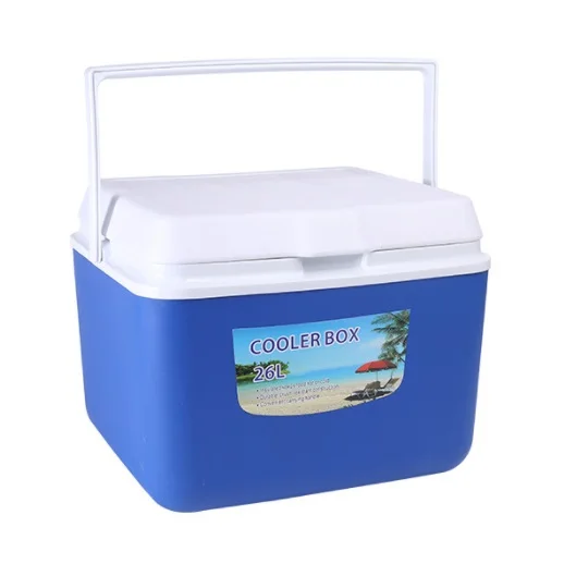 

High Quality Outdoor Picnic Cooler Box Portable Beer Thermal Insulation Fishing Camping Cooler Box Portable, Blue;red;orange