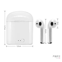 

2020 Lowest Price Cheap TWS Bluetooth Wireless In-Ear OEM Logo I7S New Earphone Headset Headphone