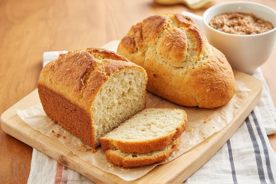 Step-by-step visual guide showing cinnamon sugar filling being sprinkled over bread machine dough during second rise