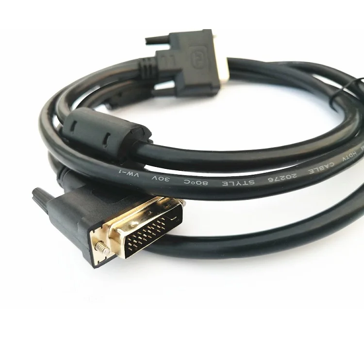 

Good price video DVI cable 1.5m high quality cable black male to male dvi 24 1 cable