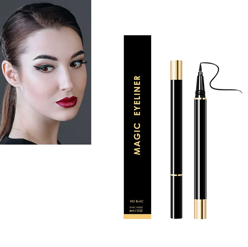 

Wholesale lashglue pen adhesive eyeliner pen new design pen style makeup black glue eyelash adhesive black pencil, Mixed colors