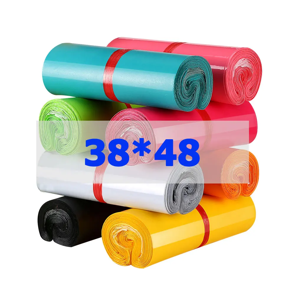 

In Stock 38x48cm Colorful Express Self Adhesive Courier Clothing Packaging Plastic Poly Mailers Mailing Bags