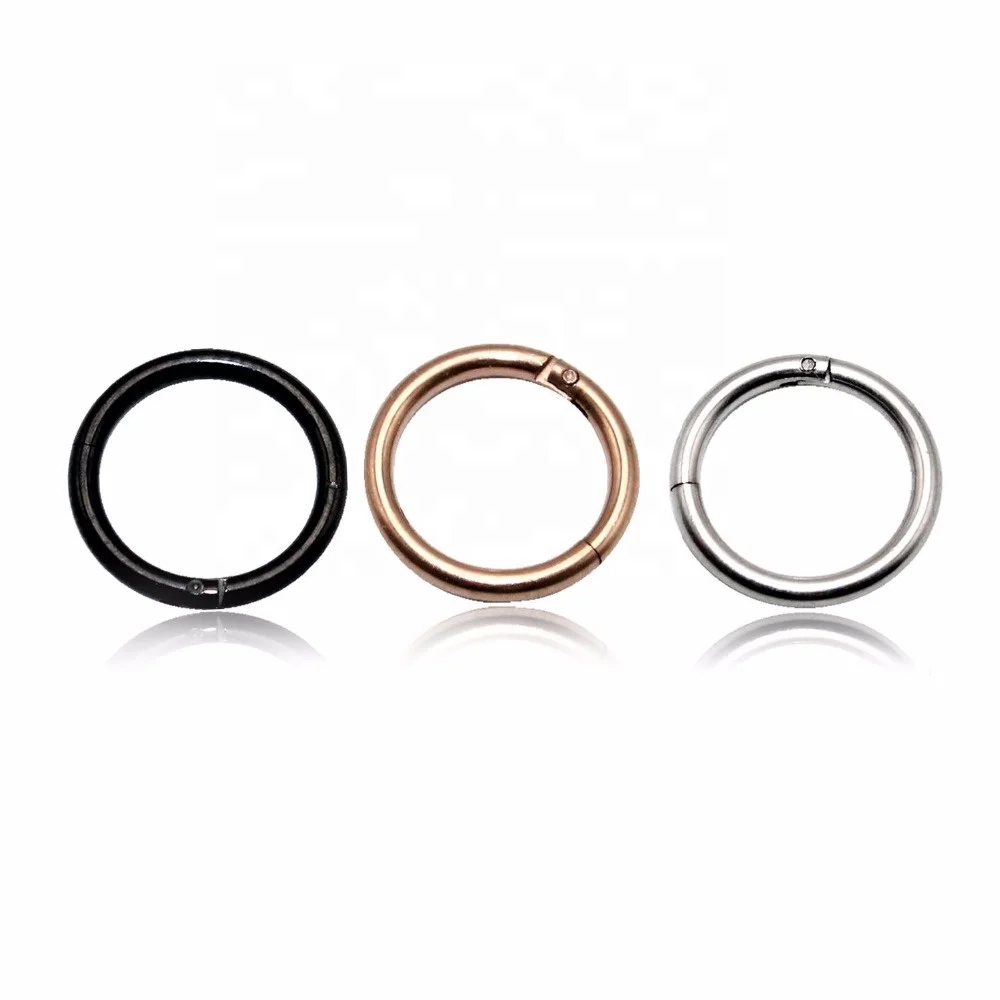 

ASTM F136 Titanium Septum Hinged Segment Clicker Hoop Ring, Hp/gold/rose gold/black/blue/dark blue/rainbow