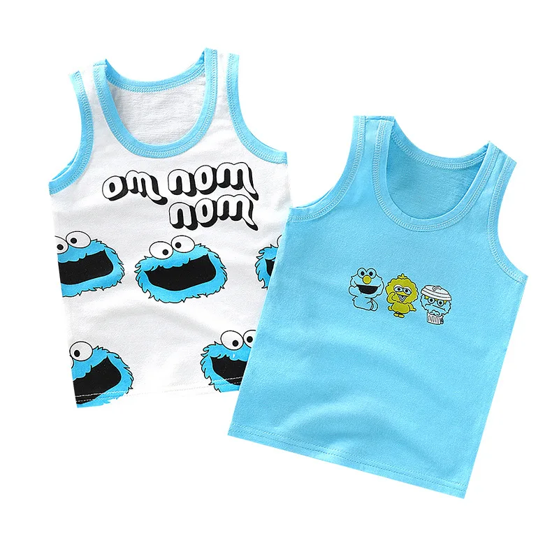 

2021 summer new children's two-piece vest boys and girls sleeveless tops casual fashion sportswear baby summer clothes