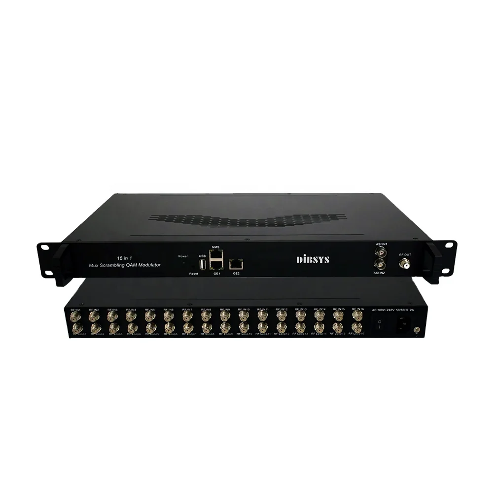

MSM628 Mux scrambler 16 qam dvb-s/s2 to ip transmodulator with web management
