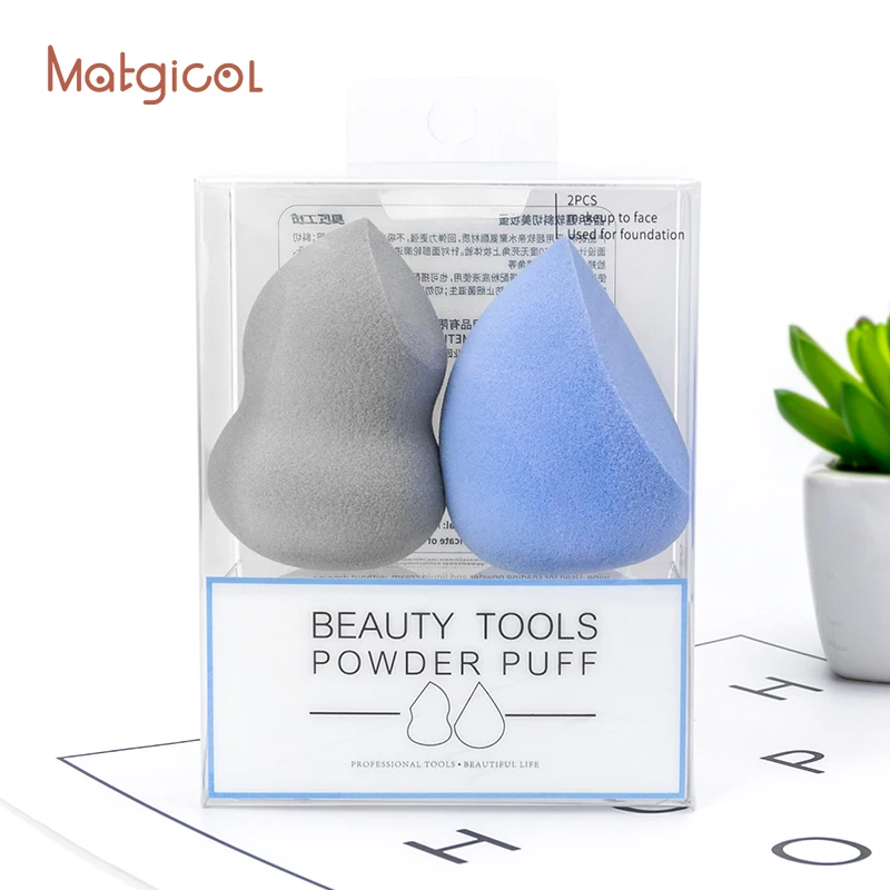 

Cosmetic Powder Puff Beauty Makeup Sponge Blender For Dry And Wet Use, Light purple