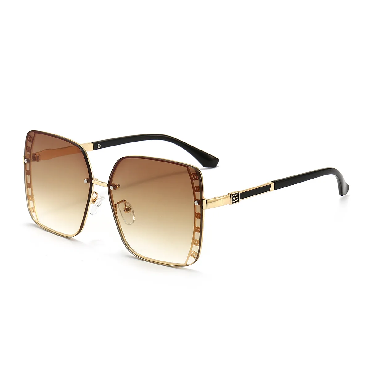 

MJ-0328 The New Trend Of The European And American Fashion Ocean Street Snap Small Sweet Square Gradient Big Frame Sunglasses