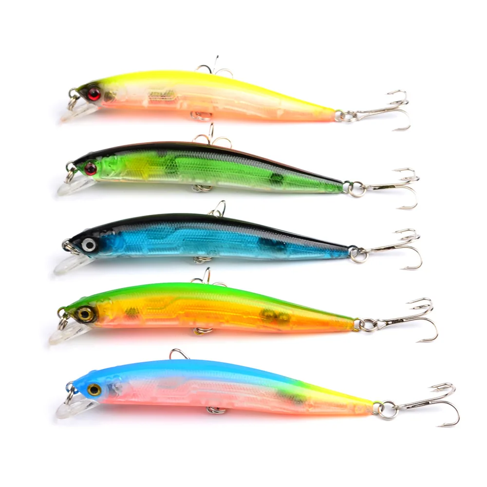 

Tackle Fishing-Lure Treble-Hooks Hard-Bait Rotating-Spinner Sequins Wobblers Bass Pesca, 5 colors