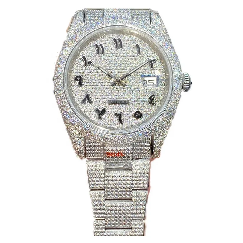 

Jewelry Watches V3 Upgrade version 126334 126234 116244 Arab Diamonds Dial ETA A2824 Automatic Mens Watch 904L Steel Diamond