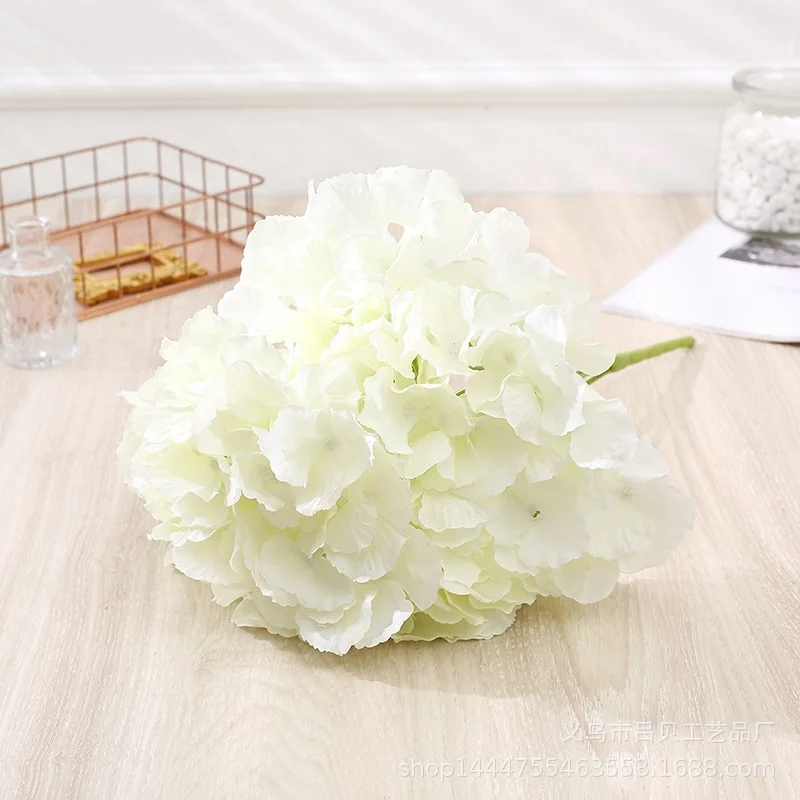 

Artificial Flowers for Wedding Reception Centerpieces Artificial Rose Bush Fabric Hydrangea Flower Bouquet